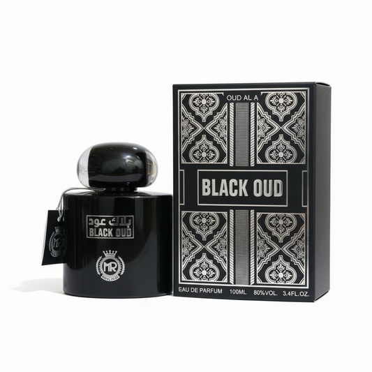 Oud Al Ahlam Black Oud 100ml EDP perfume bottle - Estilo Fresco Dubai