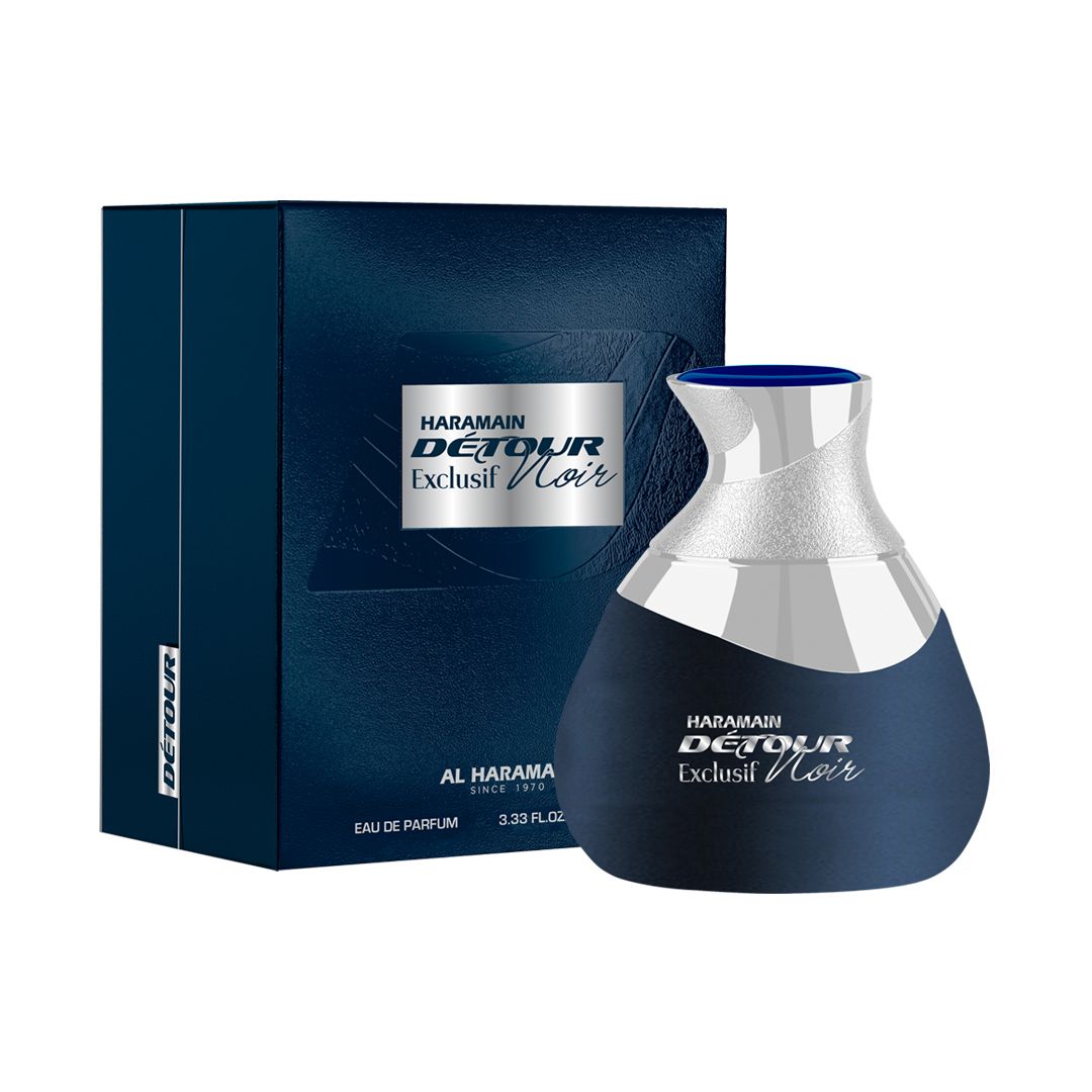 Haramain Detour Noir Exclusif 100ml EDP perfume bottle - Estilo Fresco Dubai