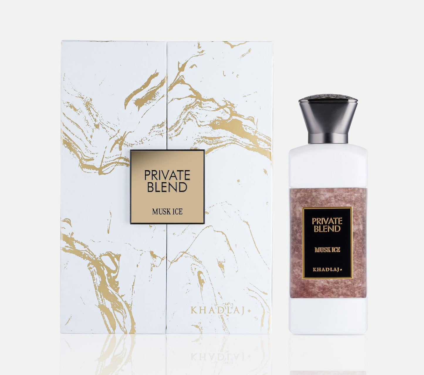 Khadlaj Private Blend Musk Ice 100ml EDP perfume bottle - Estilo Fresco Dubai