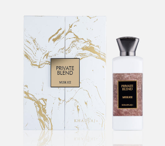 Khadlaj Private Blend Musk Ice 100ml EDP perfume bottle - Estilo Fresco Dubai