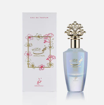 Khadlaj Nuha Vanilla Pearl 85ml EDP perfume bottle for women - Estilo Fresco Dubai