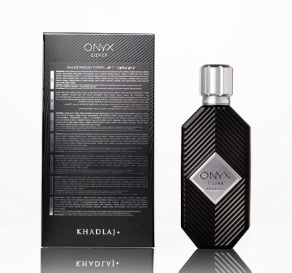 Khadlaj Onyx Silver 100ml Eau de Parfum for Men & Women - Estilo Fresco Dubai